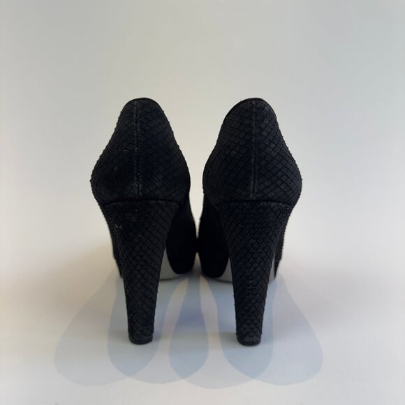Sergio Rossi Black Snakeskin-look Pumps, EU 40 - Picture 2 of 16